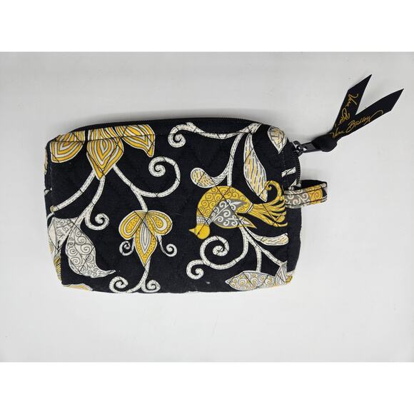 Vera Bradley Yellow‎ Bird Women's Small COSMETIC Jewelry MAKEUP CASE - Picture 3 of 7